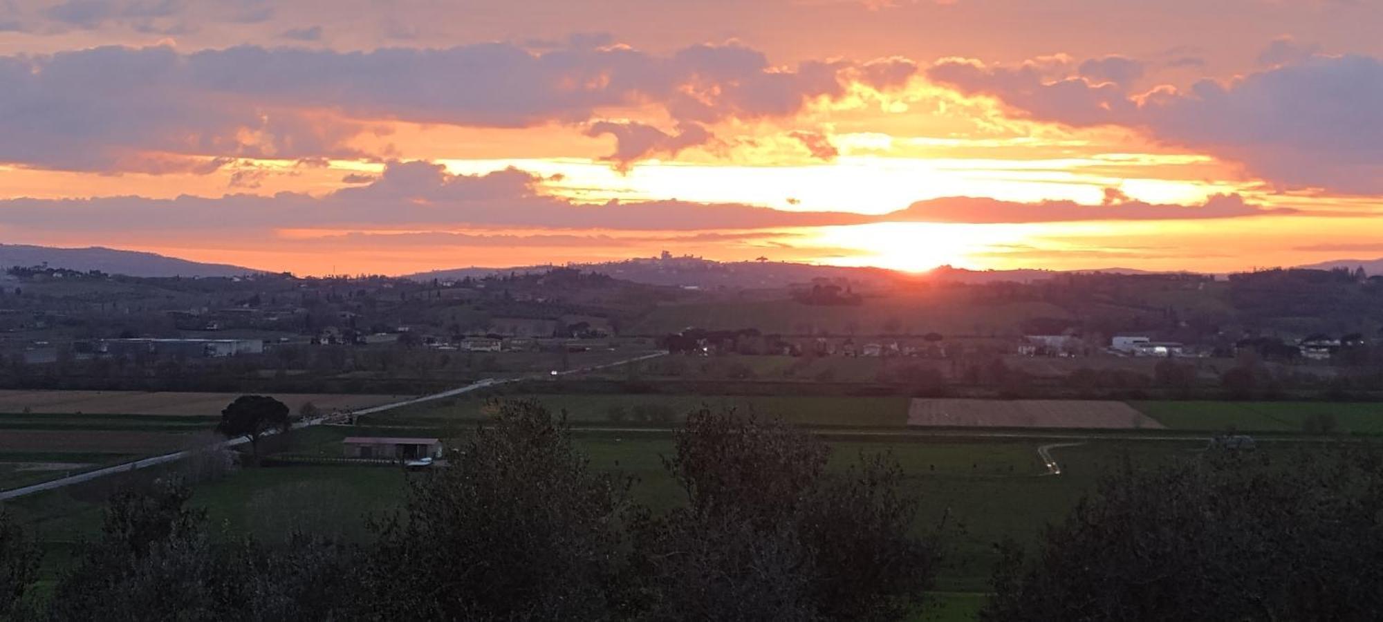 Podere Il Belvedere Su Cortona Castiglion Fiorentino Exteriör bild